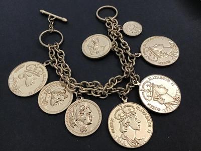 Faux Coin Bracelet