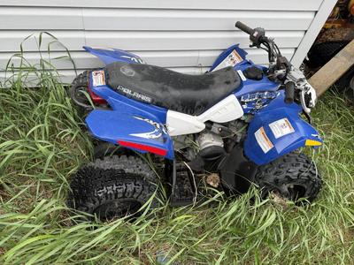 O1-2013 Polaris outlaw 50, 4 wheeler has title