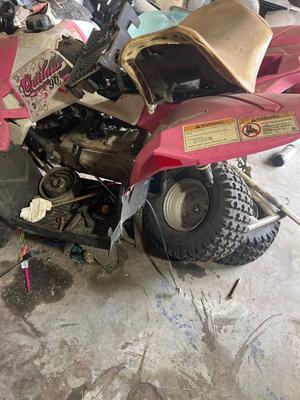 2013 Polaris outlaw 90 has title rear end is out and taken apart