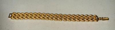 Woven Gold toned Costume bracelet
