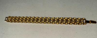 Woven Gold toned Costume bracelet