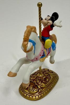 MICKEY MOUSE New England Collectors Society Disney Characters Carousel Horse Figure limited edition