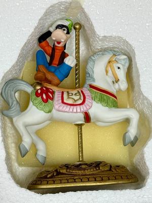 GOOFY Disney Character’s Carousel Horse New England Collectors Society Limited Edition