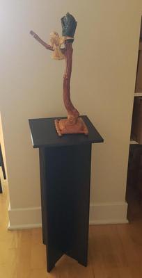 Changstrom Bird on a Branch Sculpture with Stand (D-BM)