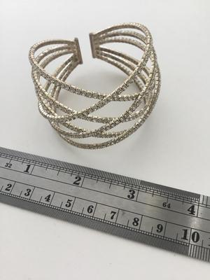 Gold tone cuff bracelet