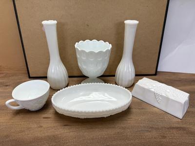 Milk Glass Lot