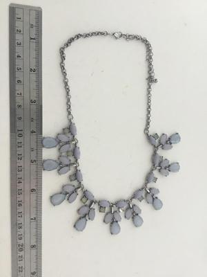 Light blue beautiful statement necklace