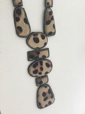 Chicos marked statement animal print necklace