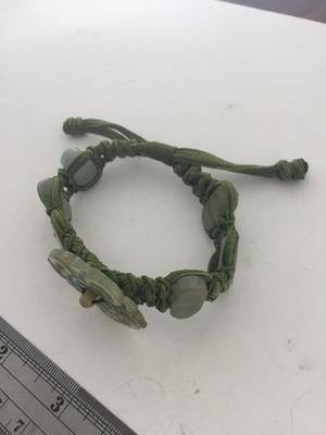 Beautiful green adjustable bracelet