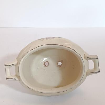 LOT 102L: McCoy USA Pitcher and Bowl, California Stoneware & Homer Laughlin Rose Bowl