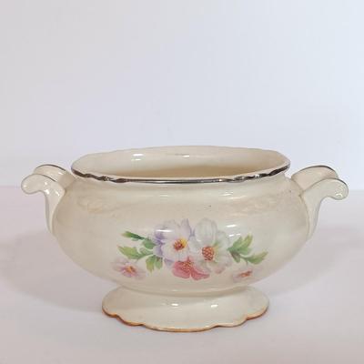 LOT 102L: McCoy USA Pitcher and Bowl, California Stoneware & Homer Laughlin Rose Bowl