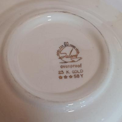 LOT 107L: Salem China Ashtray, Burger of Miami Hand Painted Ashtray & Marlboro Glass Promotional Ashtray
