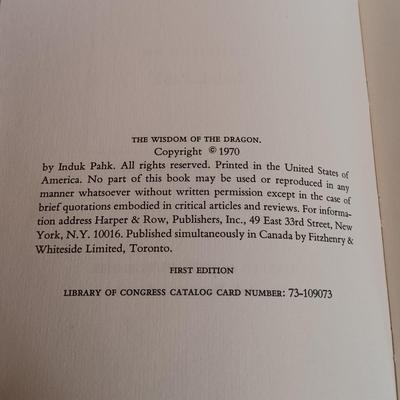 LOT 109L: Signed 1st Edition of Induk Pahk's The Wisdom of the Dragon 1970 with Paper Map & More