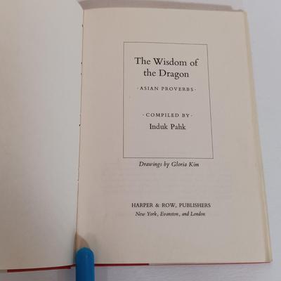 LOT 109L: Signed 1st Edition of Induk Pahk's The Wisdom of the Dragon 1970 with Paper Map & More