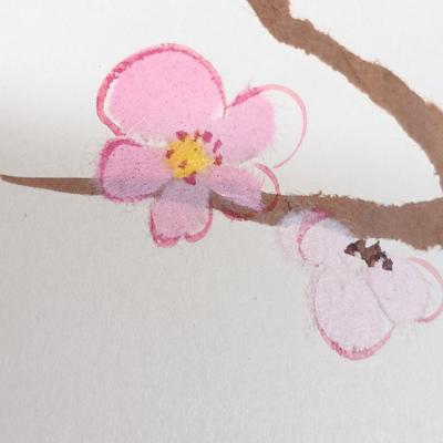 LOT 112L: Set of (4) Mixed Media Floral Artwork