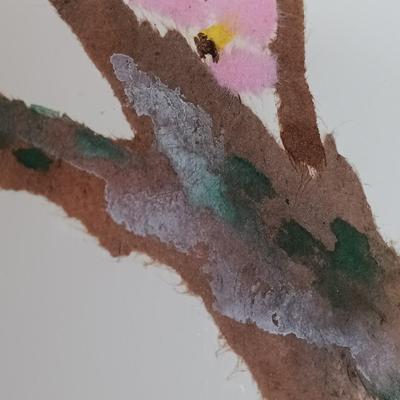 LOT 112L: Set of (4) Mixed Media Floral Artwork
