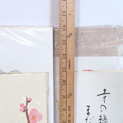LOT 112L: Set of (4) Mixed Media Floral Artwork