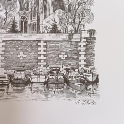 LOT 113L: Set of (6) Cityscape Prints by N. Dhales