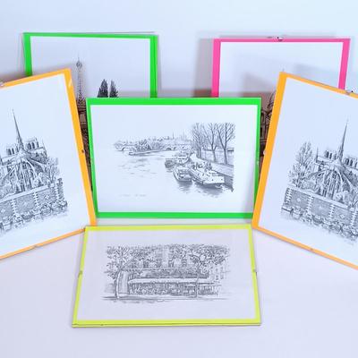 LOT 113L: Set of (6) Cityscape Prints by N. Dhales