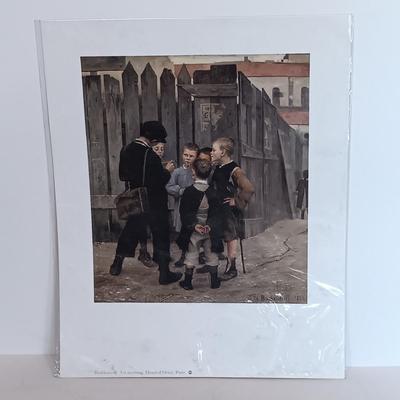 LOT 115L: Misha Lenn Stereo Lithograph with COA, Print of Bashkirtseff's Un Meeting, Print of Renoir's Flowers in a Vase &...