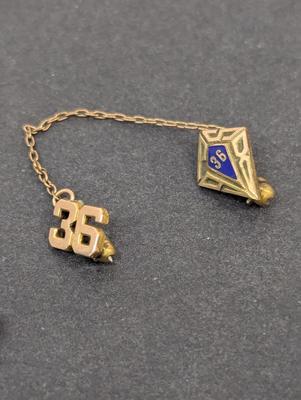 Vintage School Year Art Deco Lapel Tie Pins