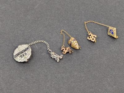 Vintage School Year Art Deco Lapel Tie Pins