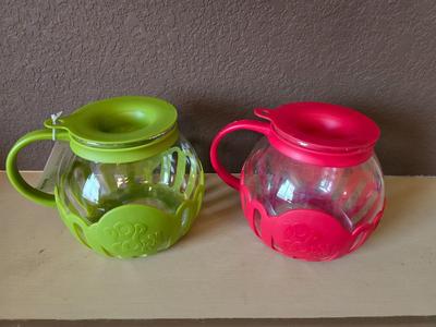 Popcorn Jar Set – Red & Green with Original Gift Boxes