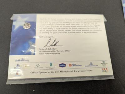 3 New Torino 2006 Hilton Hotels Skiing Olympic Pins Choice 1