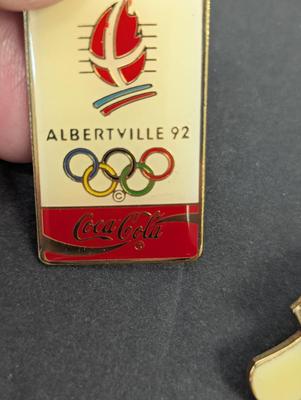 Vintage Olympic Coca-Cola Lapel Pins