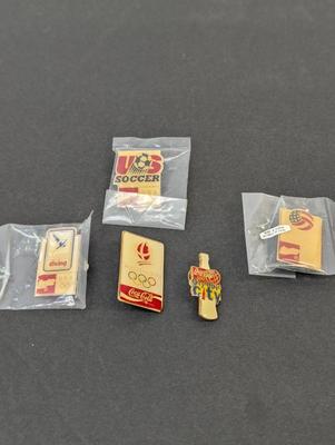 Vintage Olympic Coca-Cola Lapel Pins