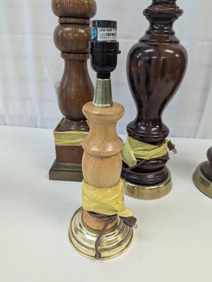 Vintage Wooden Table Lamps