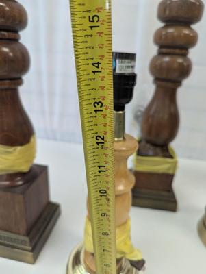 Vintage Wooden Table Lamps