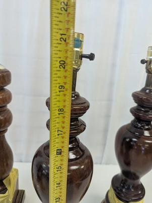 Vintage Wooden Table Lamps