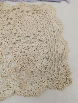 Vintage Lace Embroidery Linen