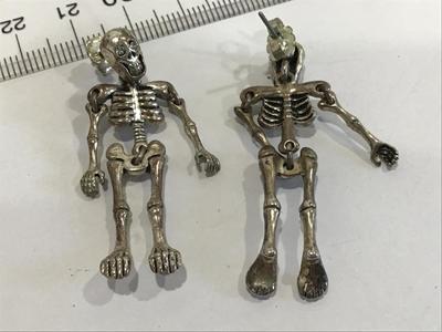 Articulating Skelton Earrings
