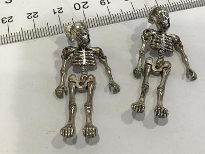 Articulating Skelton Earrings