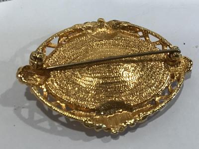 Beatiful Enamel Rose Brooch
