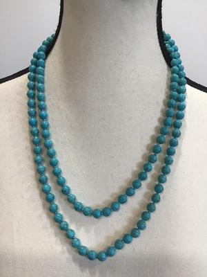 Turquoise Tone Beaded Necklace