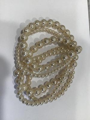 Multi Strand Pearl Bracelet Faux