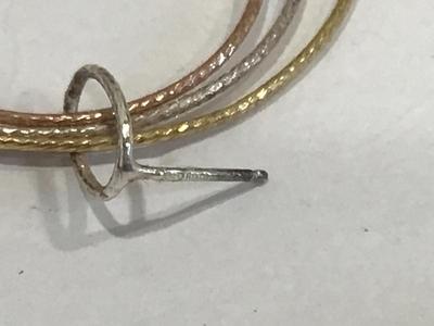 925 Marked Hoop Earrings