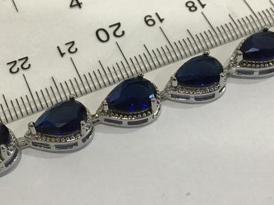 Beautiful Blue Tennis Bracelet