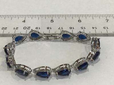 Beautiful Blue Tennis Bracelet