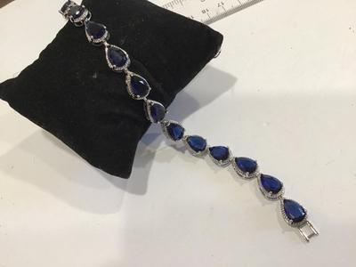 Beautiful Blue Tennis Bracelet