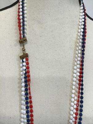 Vintage Earle Americano Jewelry Red white blue
