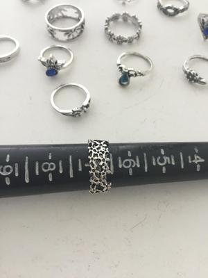 Beautiful unmarked ring set