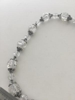 Beautiful clear beaded fashion necklace