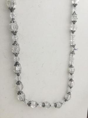 Beautiful clear beaded fashion necklace