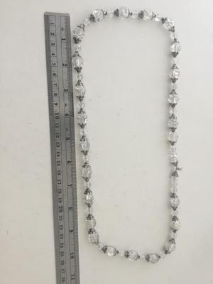Beautiful clear beaded fashion necklace