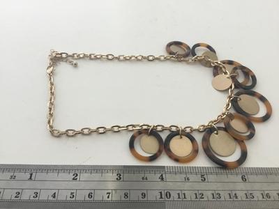 Animal print fashion necklace