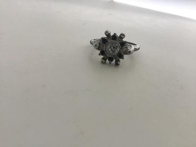 Avon marked fashion silver tone ring